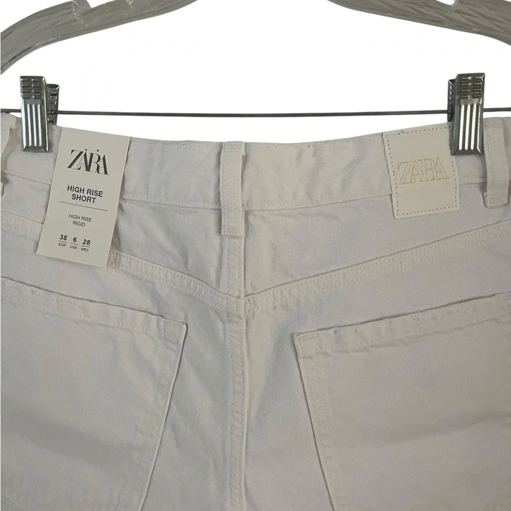 NWR Zara White High Rise Shorts Size 6